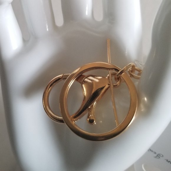 Heart Pom Pom Keychain with Charms - Picture 4 of 5